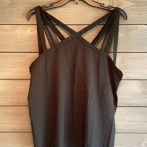 Strapped Black Tank